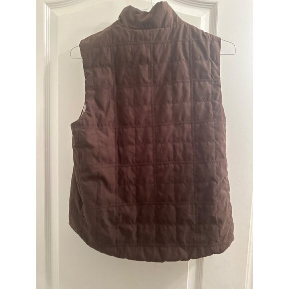 Kirkland Signature Reversible Quilted Vest Size XL Beige/Brown Polyester - Picture 4 of 7